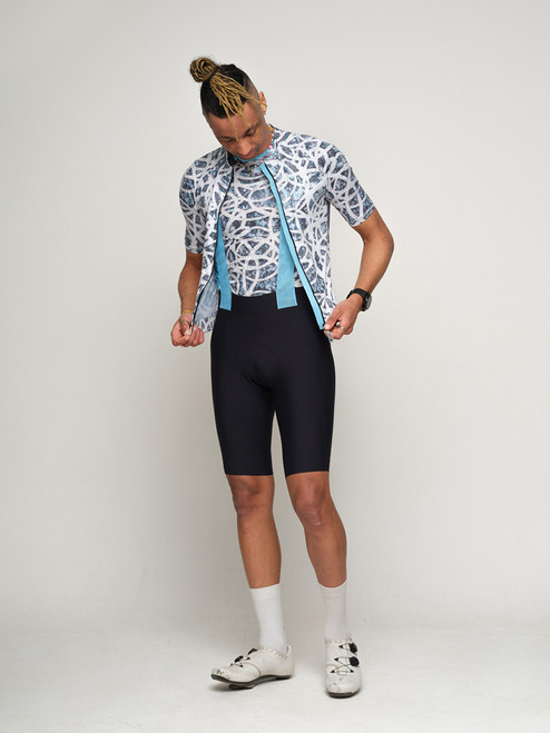 Kostüme Men’s UPF50 Short Sleeve Cargo Cycling Jersey - #EDIT009 (Unzipped)