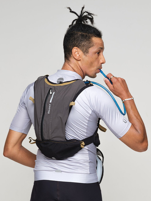 Kostüme Men’s UPF50 Short Sleeve Minimal Cycling Jersey - #EDIT011 hydration pack rear