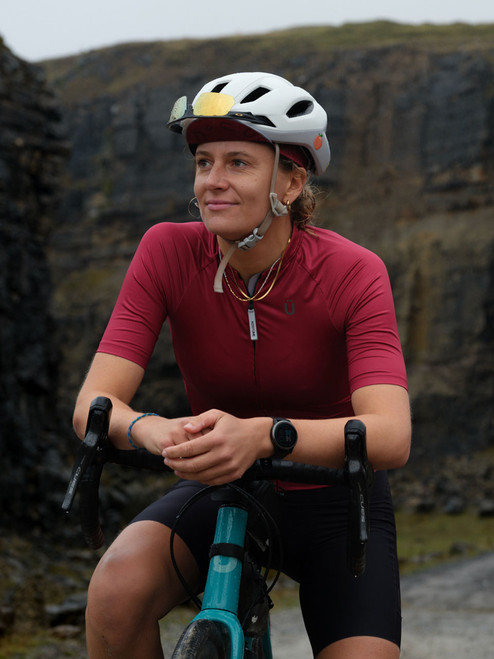 Women’s UPF 50 Short Sleeve Cargo Cycling Jersey Kostüme #EDIT012