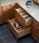 Base Pots and Pans Storage with Adjustable Drawer Dividers
