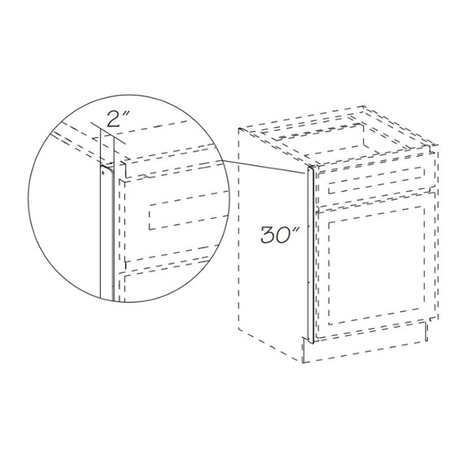 Masterpiece Cabinet Heat Shield for Cabinet Next to Stove