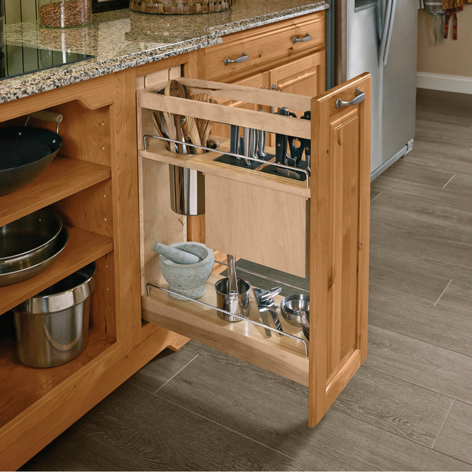 Masterpiece Base Pantry Untensil Pull-Out Cabinet Storage Masterpiece Base Pantry Untensil Pull-Out Cabinet Storage