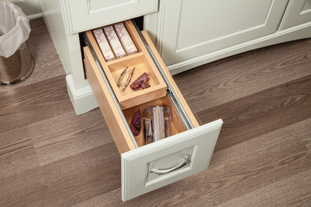 Vanity Wood Tiered Drawer Storage