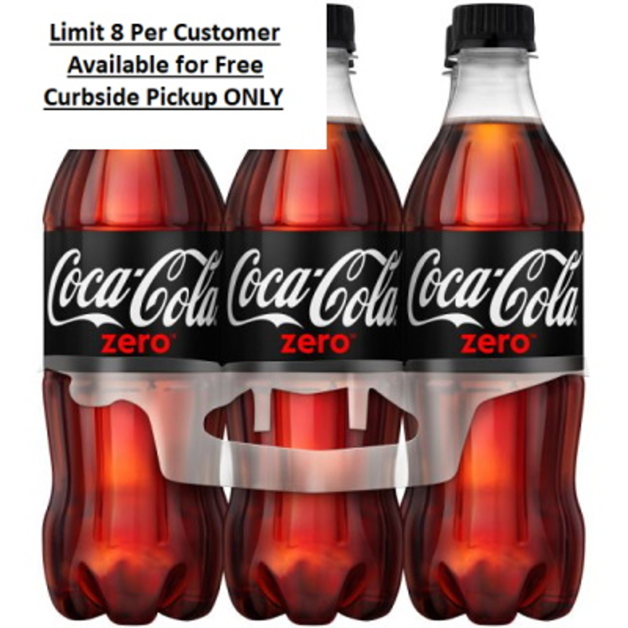 Coca-Cola Zero Sugar Glass Bottles, 8 fl oz, 6 Pack