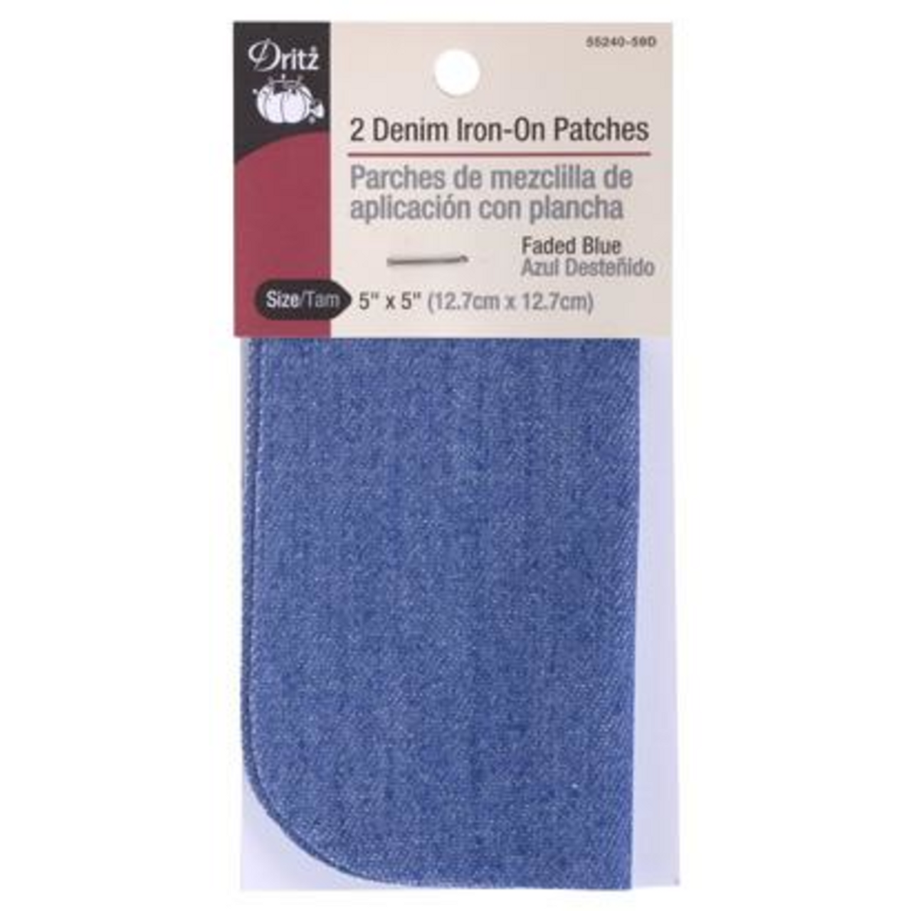  Jeans Denim Patches, 10X6Inch Denim Patches for Jeans,  Strongest Glue Denim Iron-on Jean Patches for Inside Jeans and Clothing  Repair, 5 Colors（Dark Blue, Sky Blue, Black, Light Blue, Royal Blue）