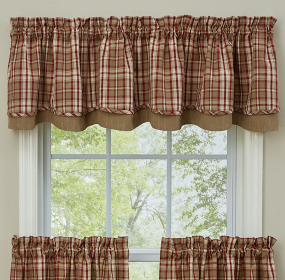 Transit Valances Cumberland Lined Layered Valance - Ben Franklin Online