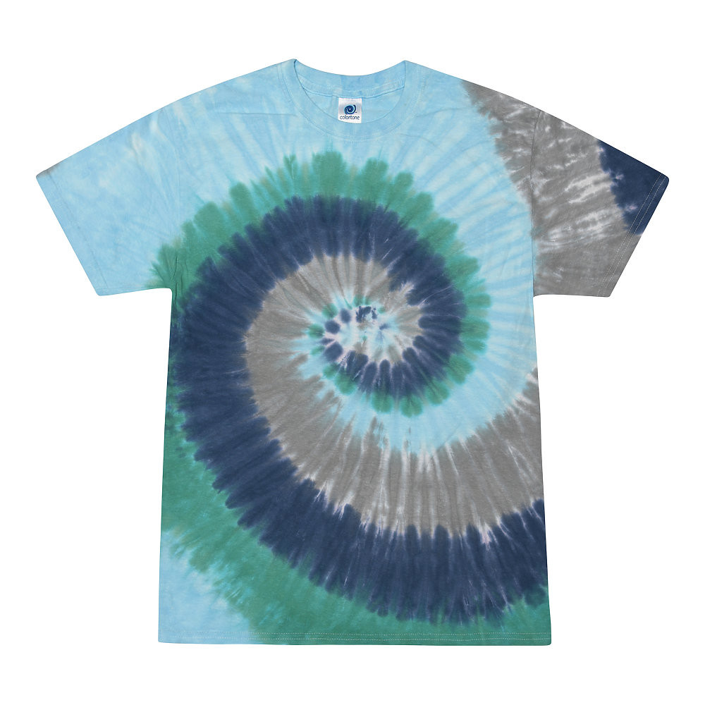 Spandex Earth Toned Tie Die T-Shirt Easy Dress main image 1