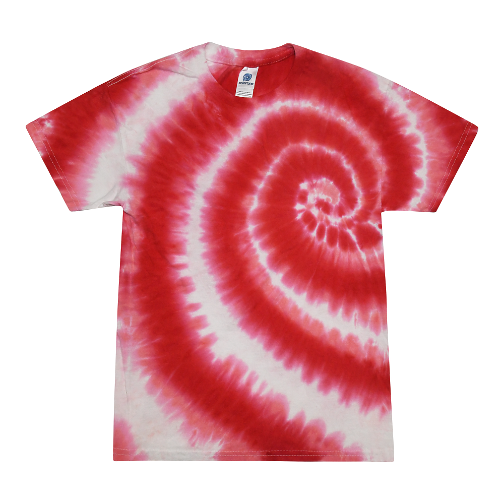 tie dye red shirt
