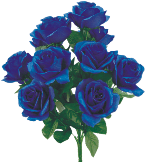 Colorfast Open Lillian Rose Bush - Royal Blue - Ben Franklin Online