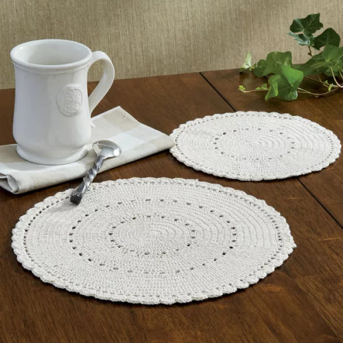 Park Designs Lace Accent Cream Mat Set Park Designs Lace Accent Cream Mat Set