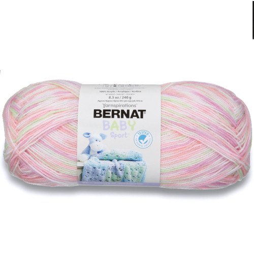 Bernat Baby Sport Yarn - Tiny Tulips, 8.5 oz