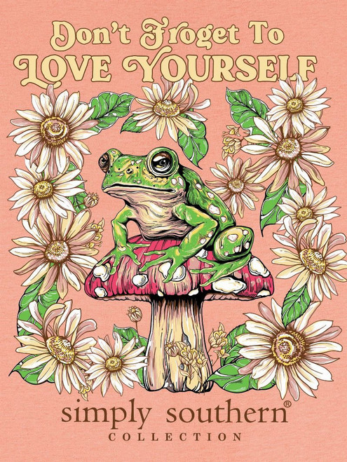 Simply Southern Love Frog T-Shirt - Peach Simply Southern Love Frog T-Shirt - Peach