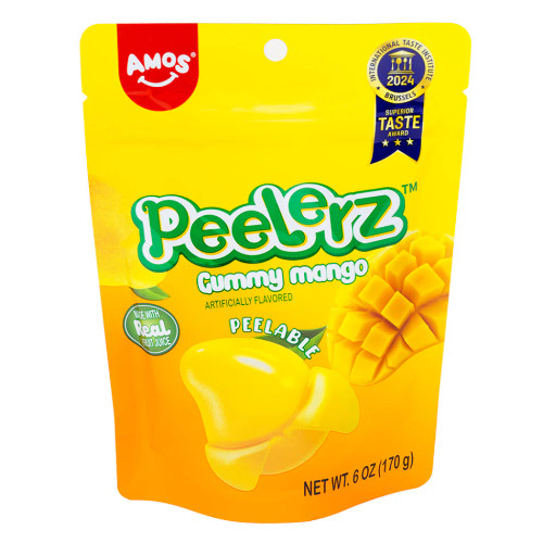 **Viral** Amos Peelerz *Mango* Gummy - Peel, Play & Enjoy! 6oz Pack **Viral** Amos Peelerz *Mango* Gummy - Peel, Play & Enjoy! 6oz Pack