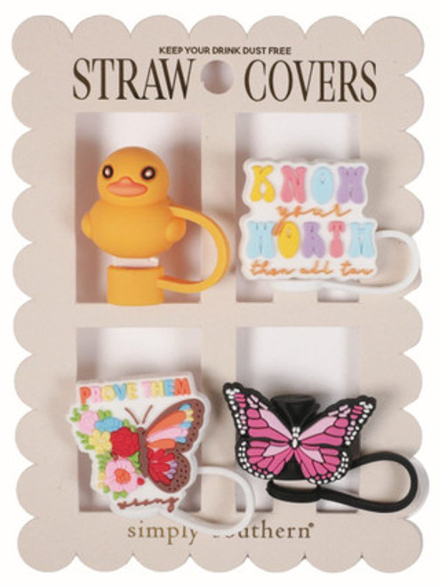 Simply Southern Straw Covers Pack - WORTH Simply Southern Straw Covers Pack - WORTH