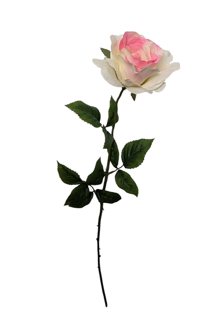 25" White Pink Rose Spray 25" White Pink Rose Spray