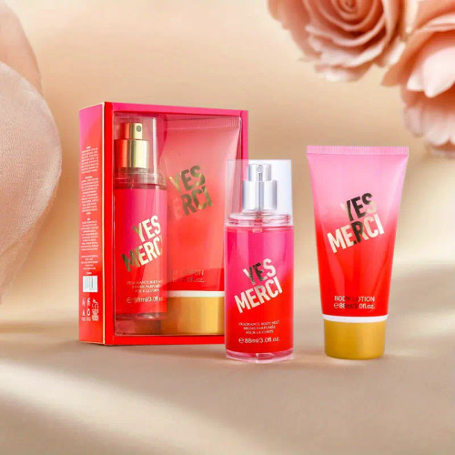 Yes Merci Body Lotion & Fragrance Mist Gift Set - Inspired by Giorgio Armani Sì Passione Yes Merci Body Lotion & Fragrance Mist Gift Set - Inspired by Giorgio Armani Sì Passione