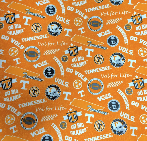 Official Licensed UNIVERSITY OF TENNESSEE-Home State-100% Cotton Fabric