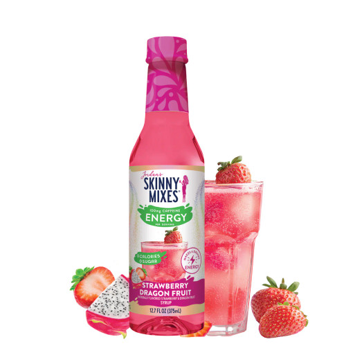 Sugar Free Strawberry Dragon Fruit Energy Syrup - 375ml Sugar Free Strawberry Dragon Fruit Energy Syrup - 375ml