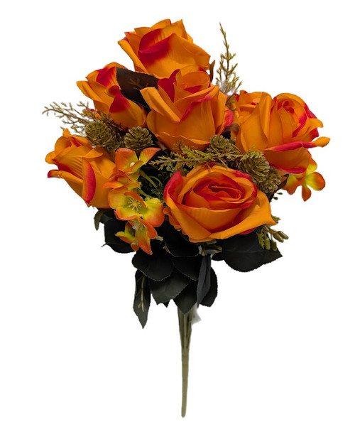 Shades of Orange Roses & Hydrangeas Shades of Orange Roses & Hydrangeas