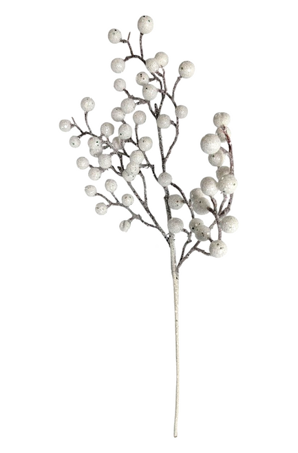 Sparkly White Glitter Berry Spray Sparkly White Glitter Berry Spray