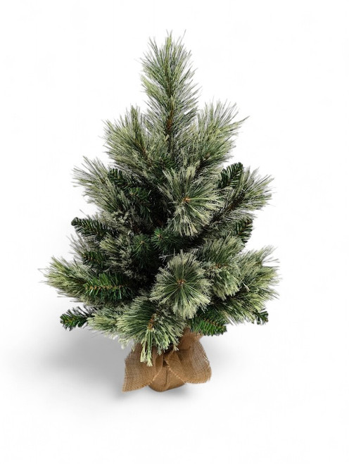 24" Cashmere Spruce Christmas Tree With Burlap Base 24" Cashmere Spruce Christmas Tree With Burlap Base