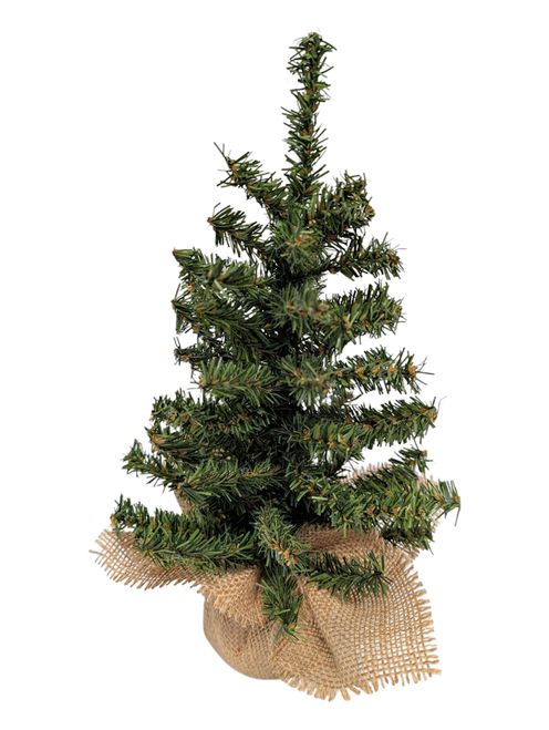 12" Canadian Pine Christmas Tree with Burlap Base 12" Canadian Pine Christmas Tree with Burlap Base