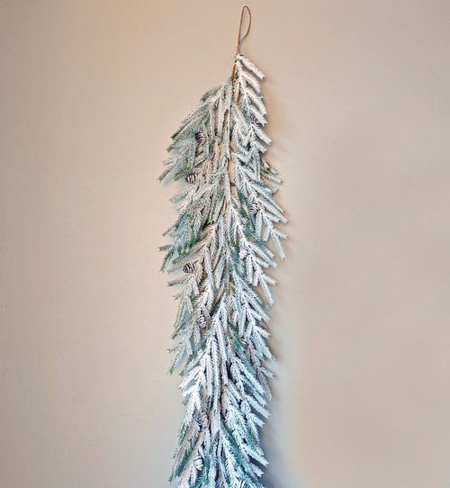 72" Flocked Norfolk Pine Garland 72" Flocked Norfolk Pine Garland