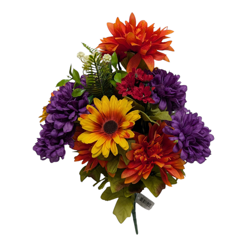 Autumn Dahlia Gerber Bush - Shades of Orange & Purple Autumn Dahlia Gerber Bush - Shades of Orange & Purple