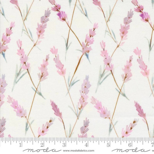 Moda Blooming Lovely Collection - Lavender Floral Fabric by Janet Clare