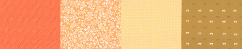 Moda 50 Years Celebration – 4-in-1 Blender Print (Marigold Colorway)