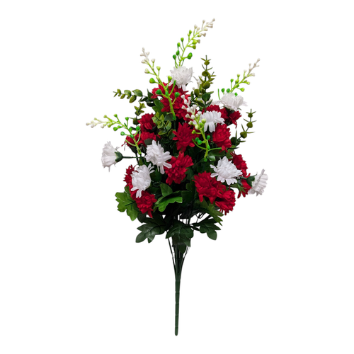 Red & White Mini Mums