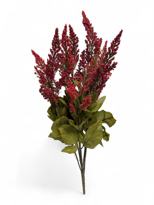 25" Burgundy Heather Bush