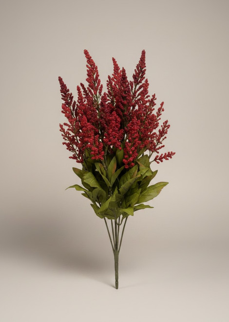 25" Burgundy Heather Bush