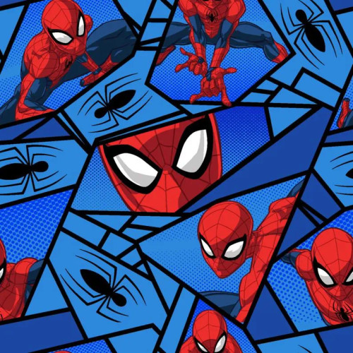 OFFICIALLY LICENSED Marvel Spider-Man & Spider Comic Fabric