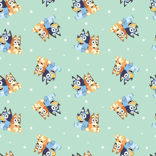 OFFICIALLY LICENSED Bluey & Bingo Best Friends Fabric