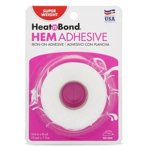 Heat n Bond HEM ADHESIVE, Super Weight, Iron-On (3/4 in x 8 yd)