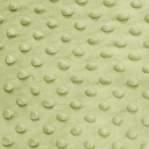 Minky Dot Fabric - 100% Polyester Snuggle Bumps | Super Soft Mint/Sage