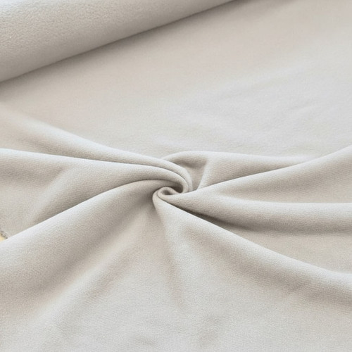 White Cozy SWEATSHIRT FLEECE Fabric - Poly/Cotton Blend