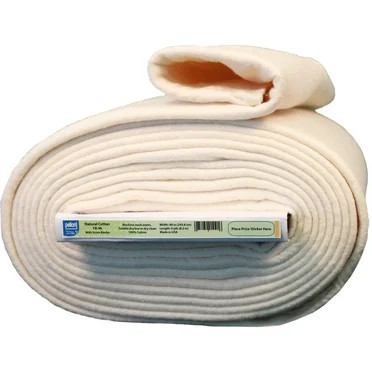 Pellon Wrap-N-Zap Natural Cotton Batting – 45" Wide – Sold by the Yard