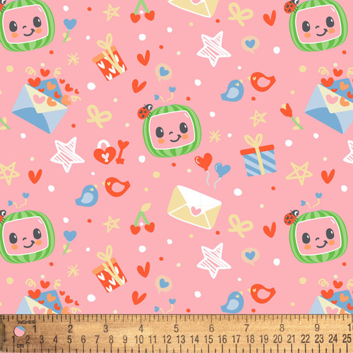 OFFICIALLY LICENSED Cocomelon Share the Love Pink Print