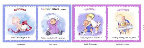 Calendar Babies by Joy Allen Soft Book Cut & Sew Fabric Panel