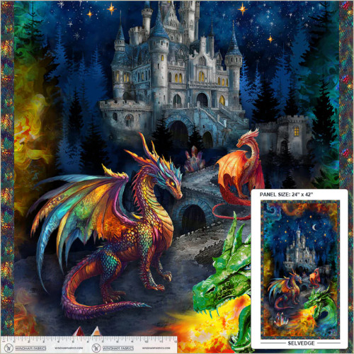 A Dragon's Castle - Midnight Panel | Dragon Kingdom Collection