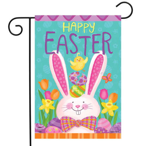 Bow Tie Easter Bunny Garden Flag - 12.5" x 18" - Briarwood Lane