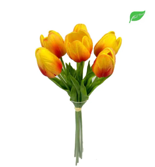 Orange Spring Tulip Bundle (Real Touch)