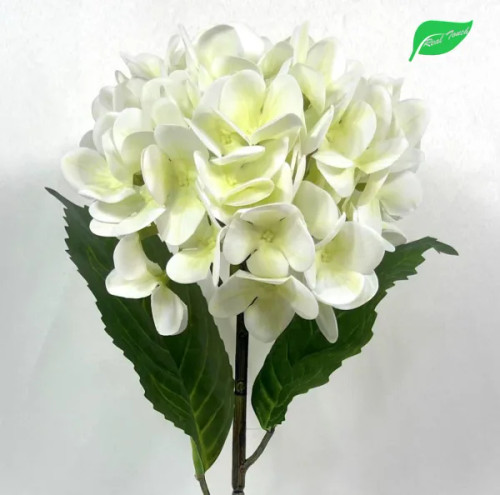 22" Cream Hydrangea Stem (Real Touch)