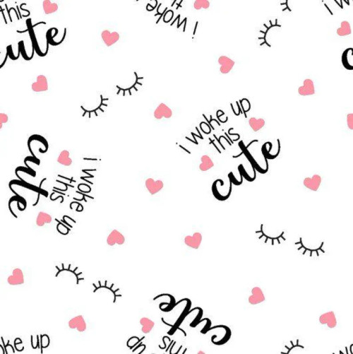 Baby Dreams Soft Cotton Flannel: I Woke Up This Cute Nursery Fabric