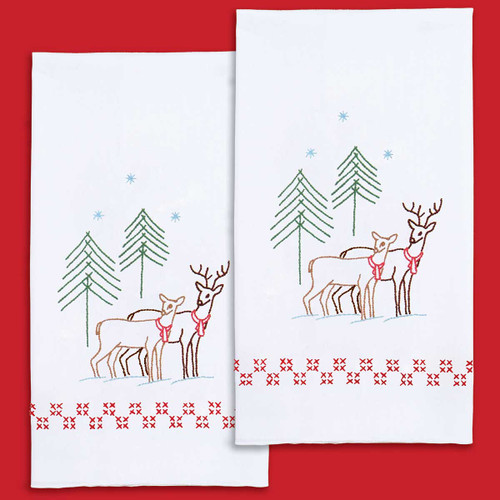 Reindeer Decorative Hand Towels