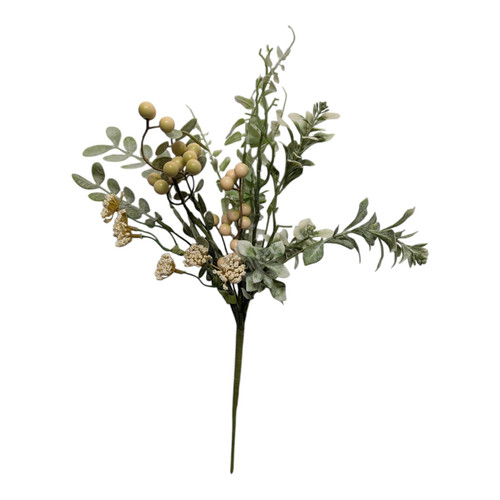 Sage Eucalyptus with Cream Berries Pick