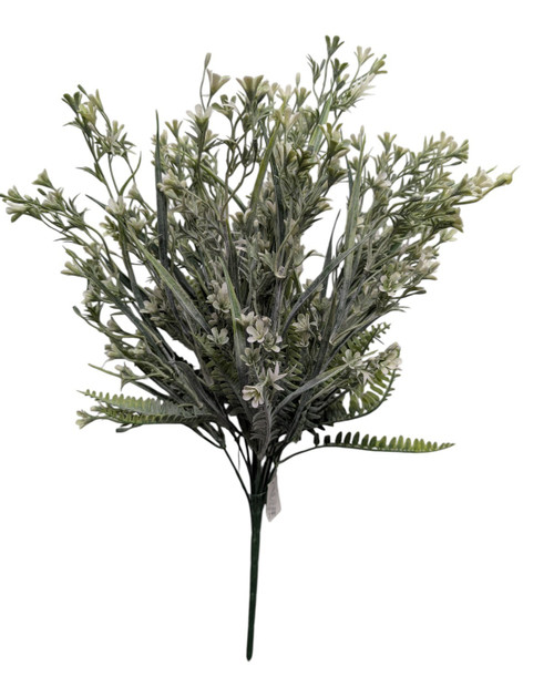 Frosted Mixed Leaves Greenery Bush