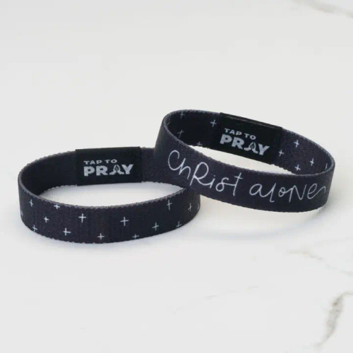 Tap To Pray™ Reversible Wristbands - Kingfolk Series®  Wristband – Christ Alone - Navy